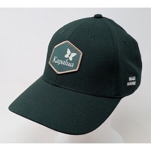 Kapalua Strapback Hat Cap Green One Size Ahead Mid Fit Maui Hawaii Golf